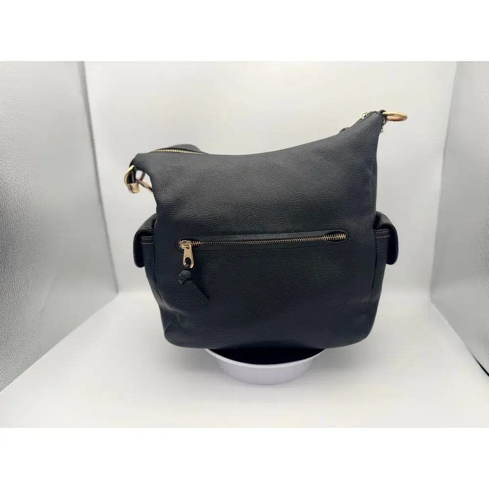 Coach Pennie Convertible Shoulder Bag in Black Refined Pebbled Leather - Picture 2 of 8